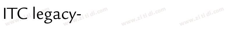 ITC legacy字体转换 ITC legacy字体转换